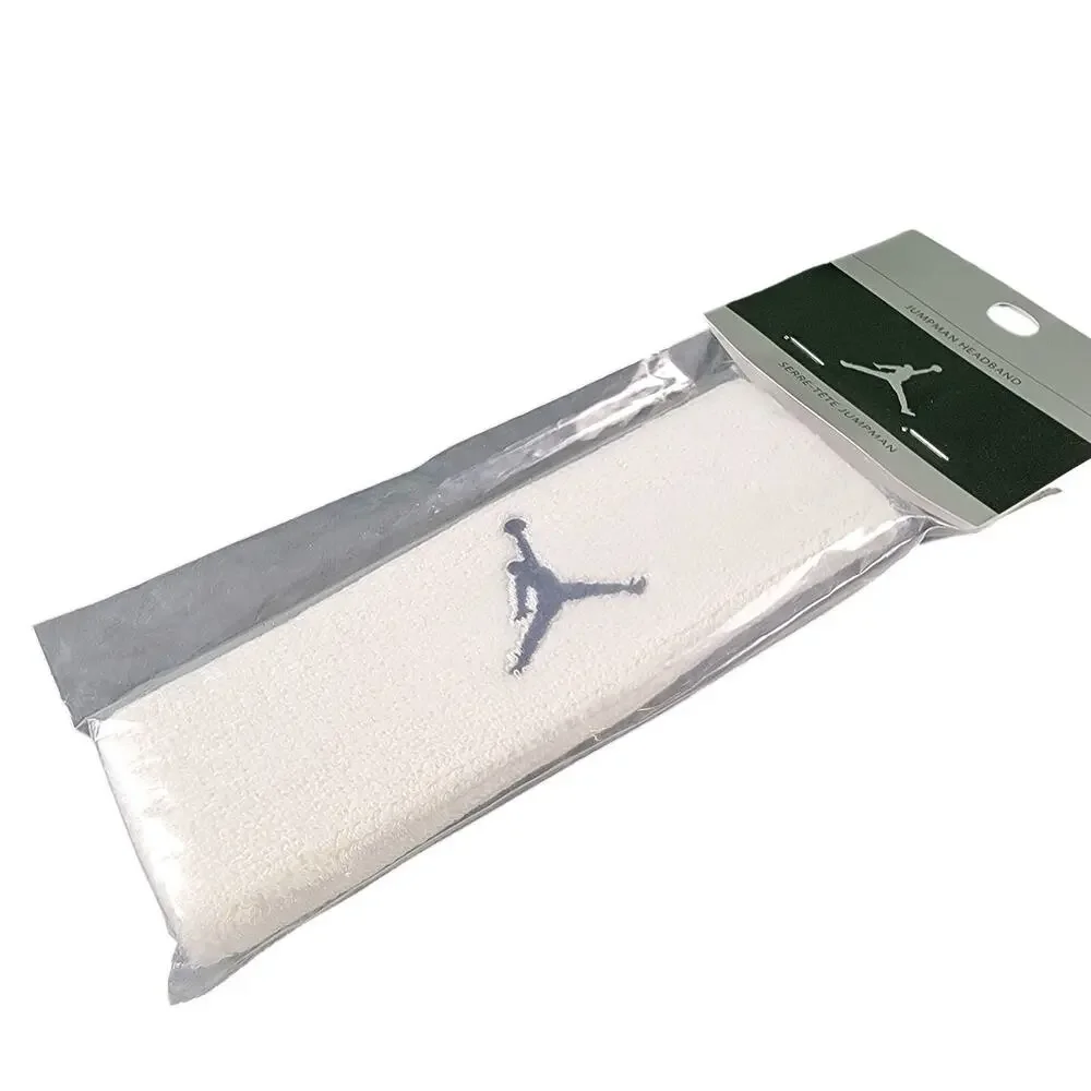 Vintage Nike Michael Jordan Jumpman Sweat Headband NEW White/Black 591249-100